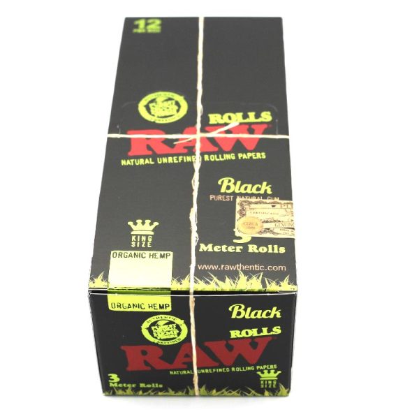 RAW-Black-Organic-Hemp-Paper-Rolls-3m-KingSize-Wide-1