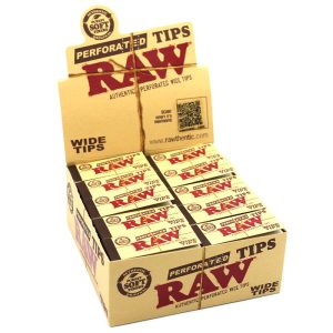 RAW Tips Wide - Perforated Filter Tips